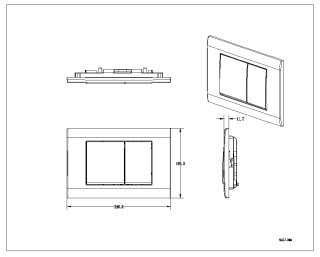 Кнопка смыва AltroBagno PFP 001CQ